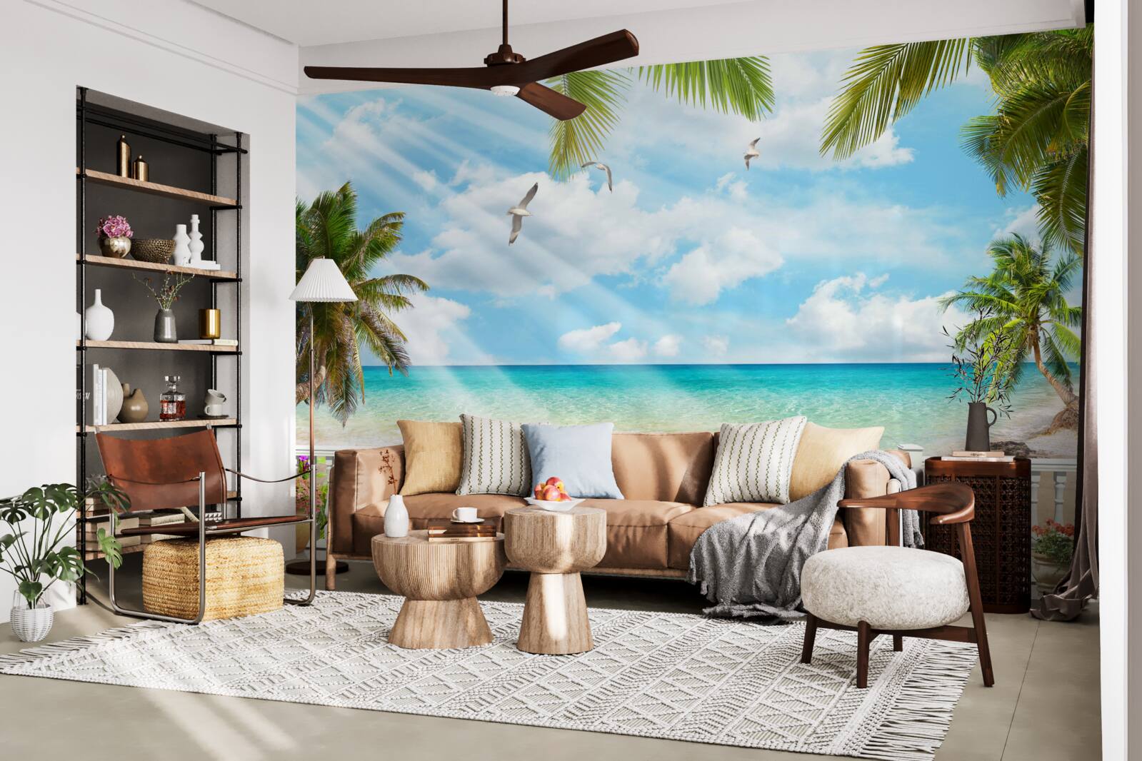 Fototapeta loggia z widokiem na ocean