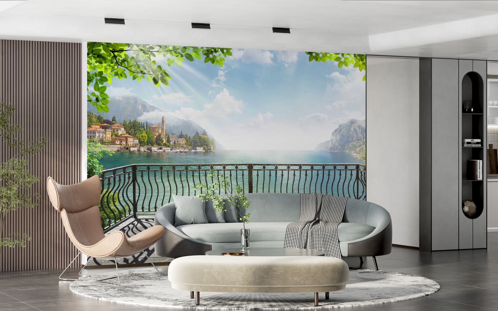 Fototapeta panorama z otwartego tarasu
