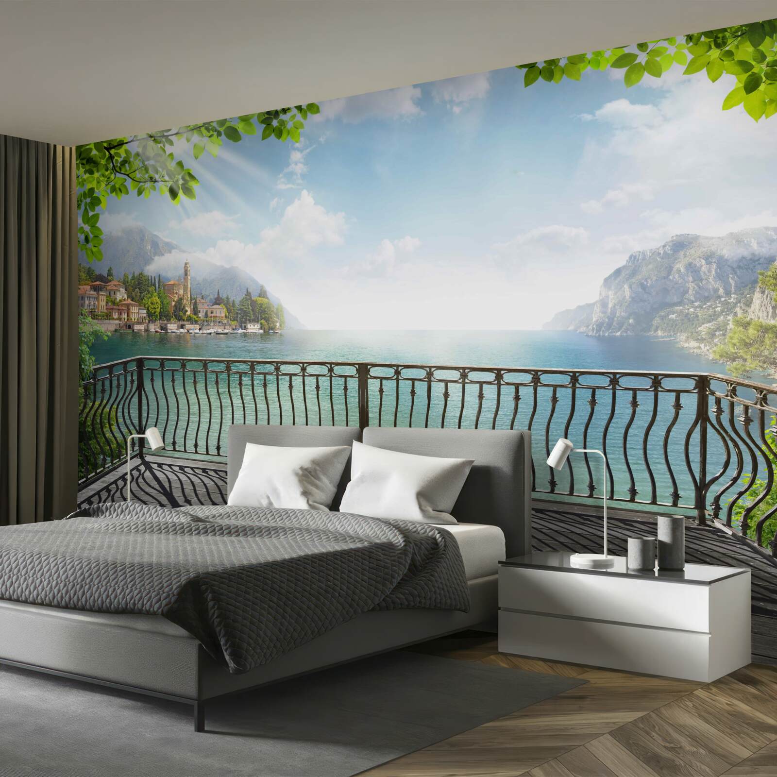 Fototapeta panorama z otwartego tarasu