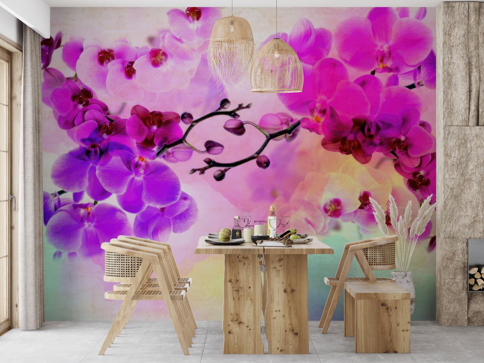 Fototapeta orchidee we wszystkich odcieniach tęczy