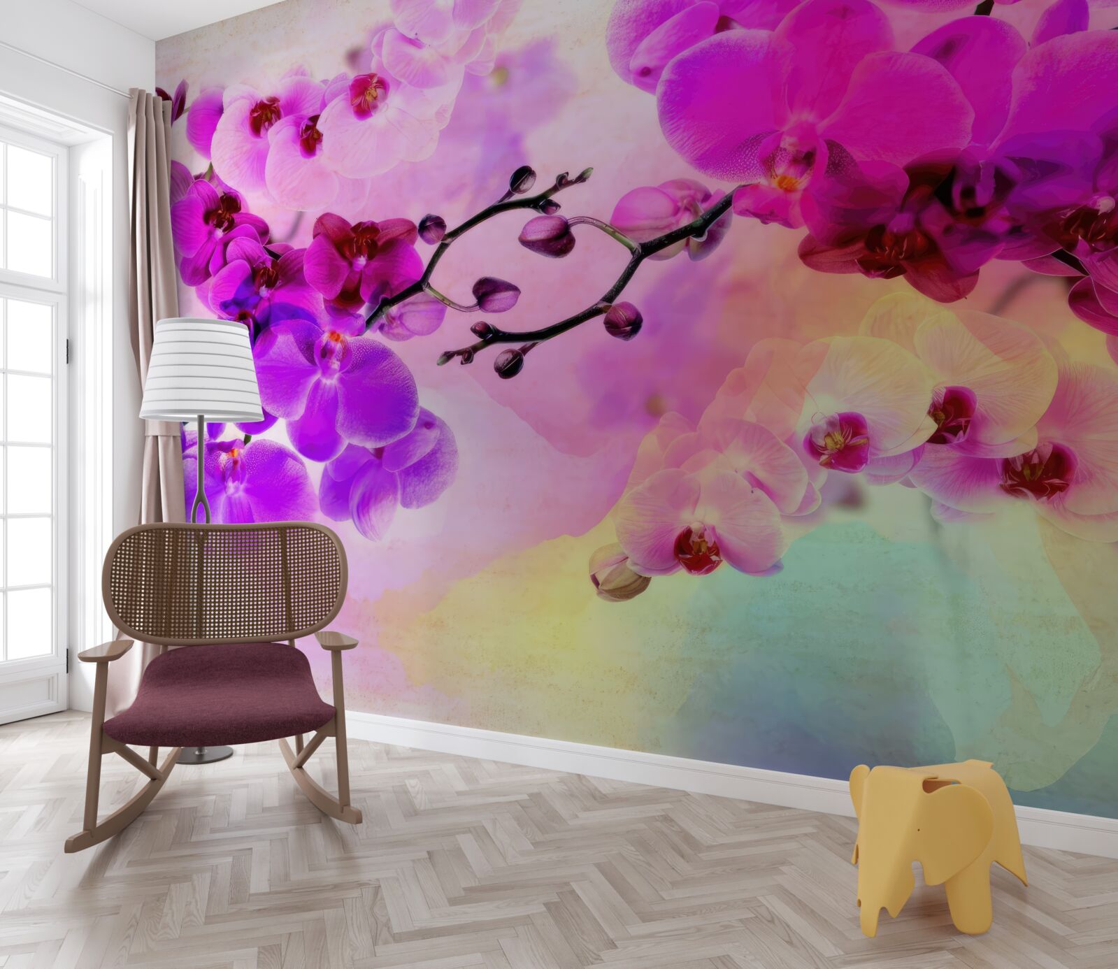Fototapeta orchidee we wszystkich odcieniach tęczy