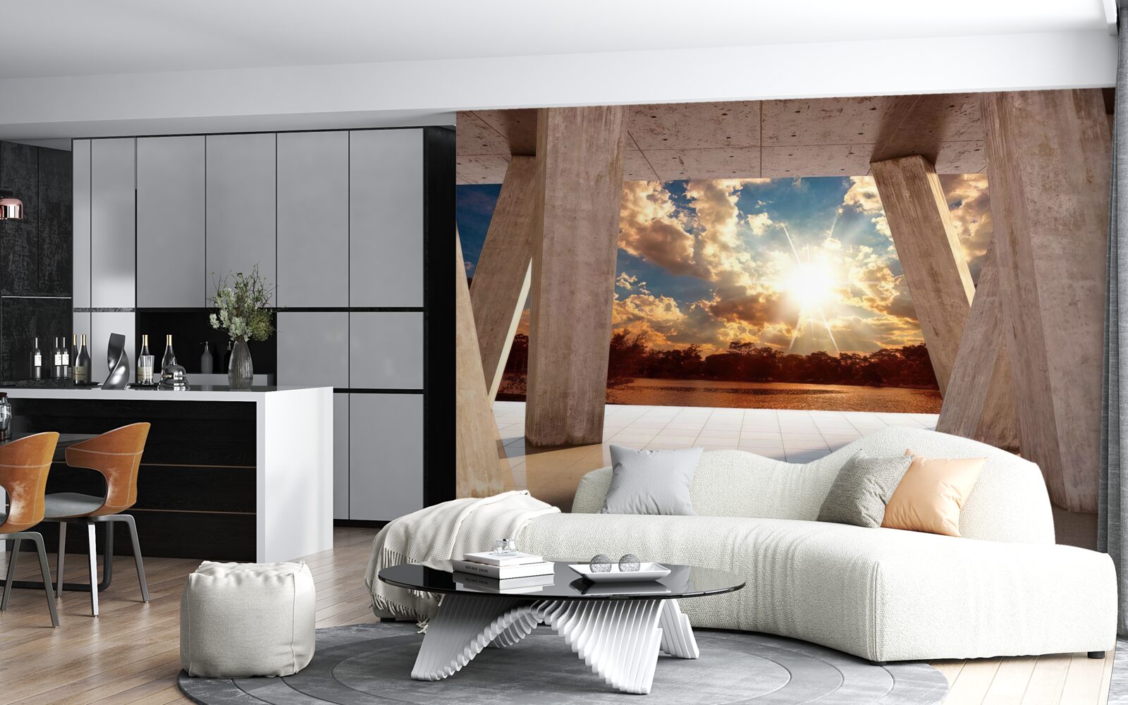 Fototapeta duże elementy konstrukcyjne budynku