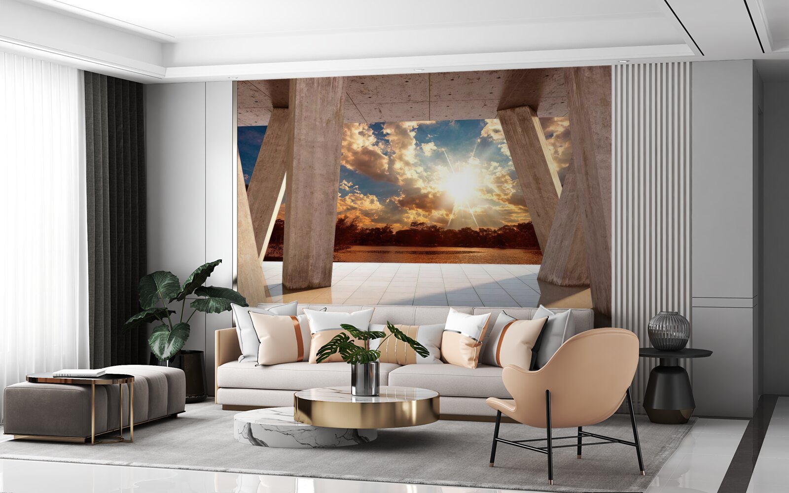 Fototapeta duże elementy konstrukcyjne budynku