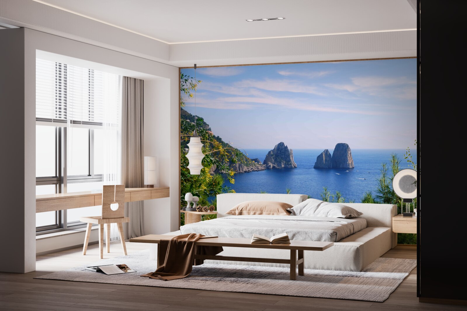 Fototapeta panorama oceanu i klifów