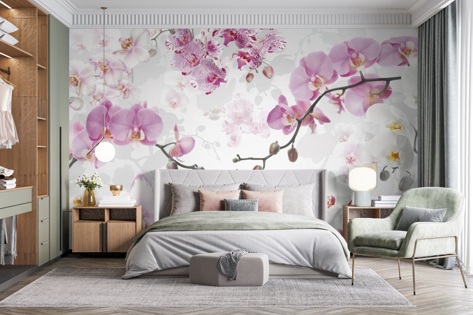 Fototapeta gałęzie orchidei