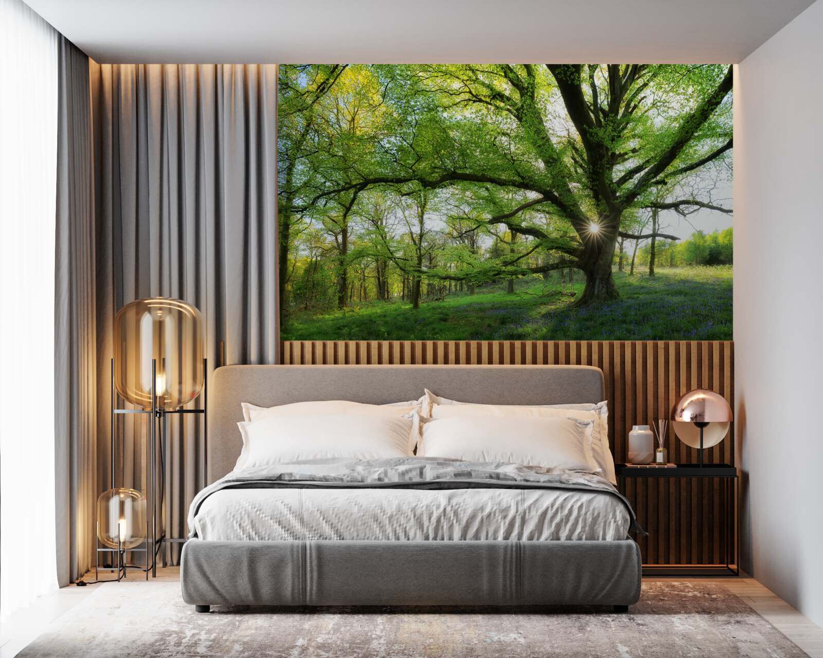 Fototapeta piękny zielony las
