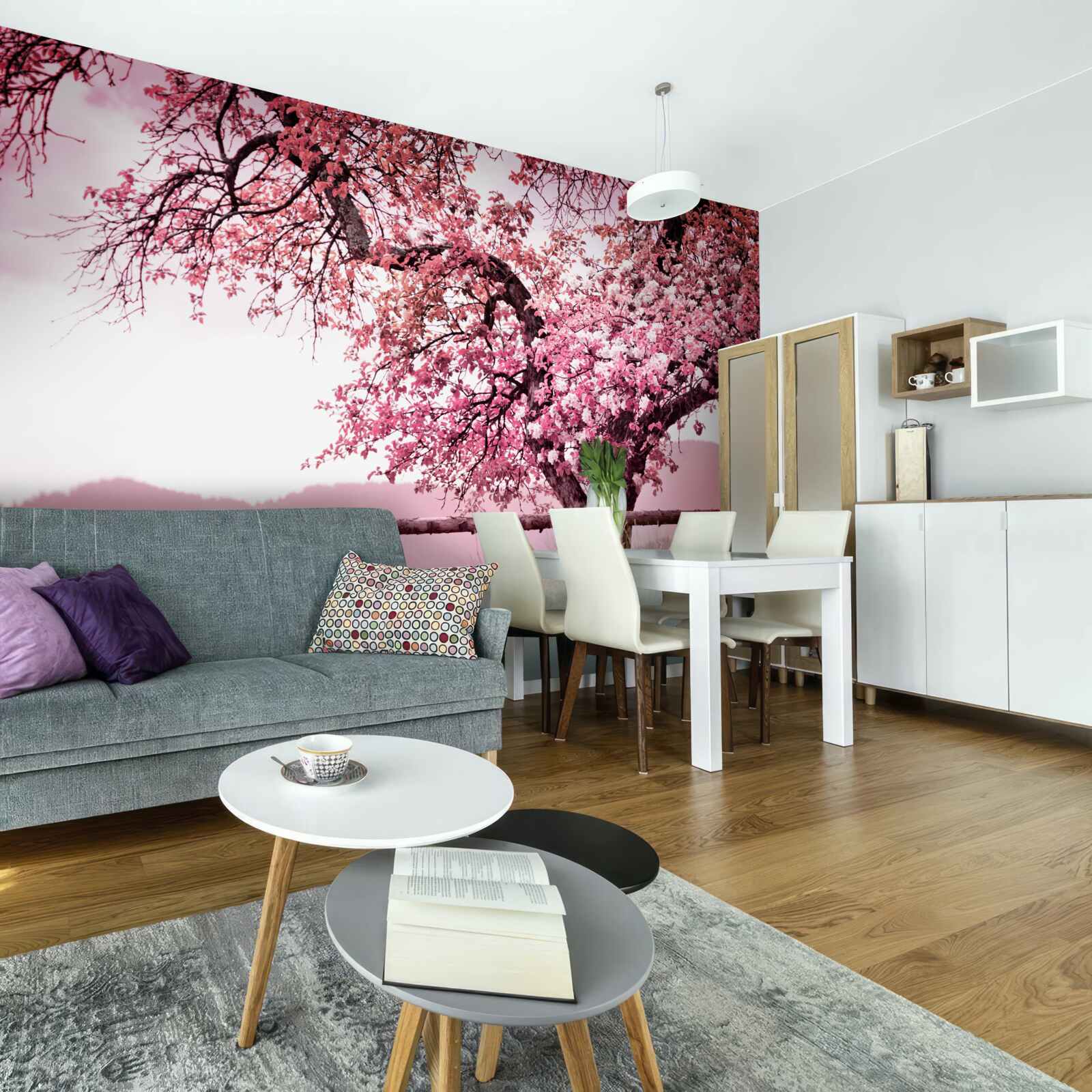 Fototapeta kwitnące drzewo sakura