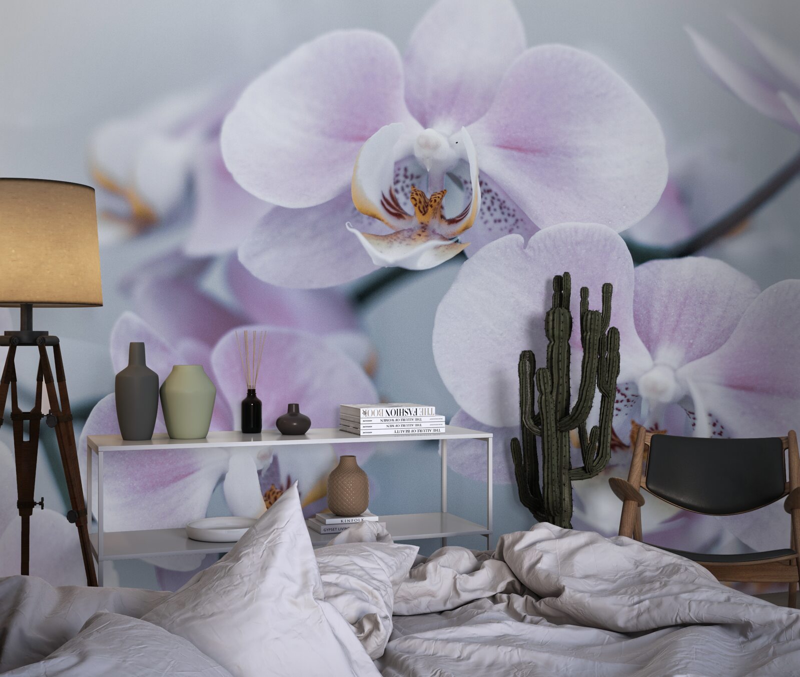 Fototapeta duże kwiaty orchidei