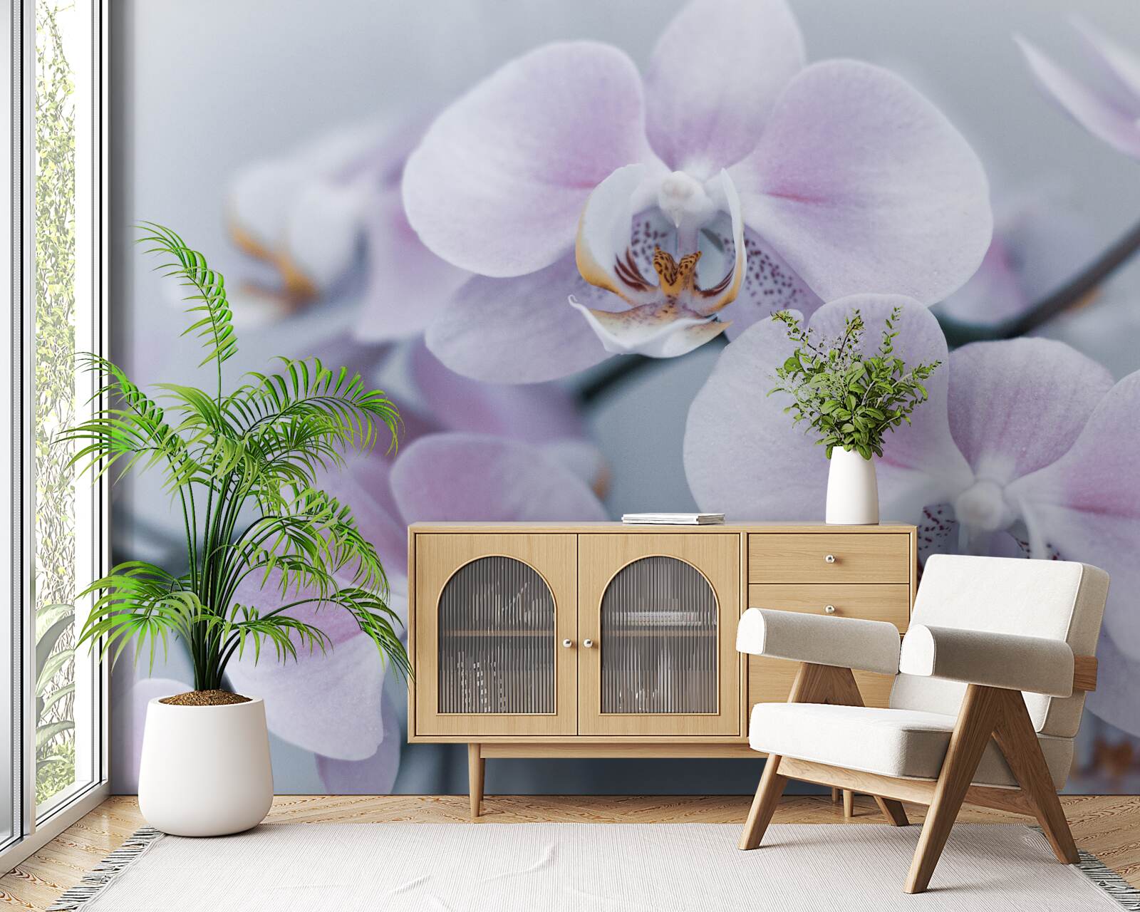 Fototapeta duże kwiaty orchidei