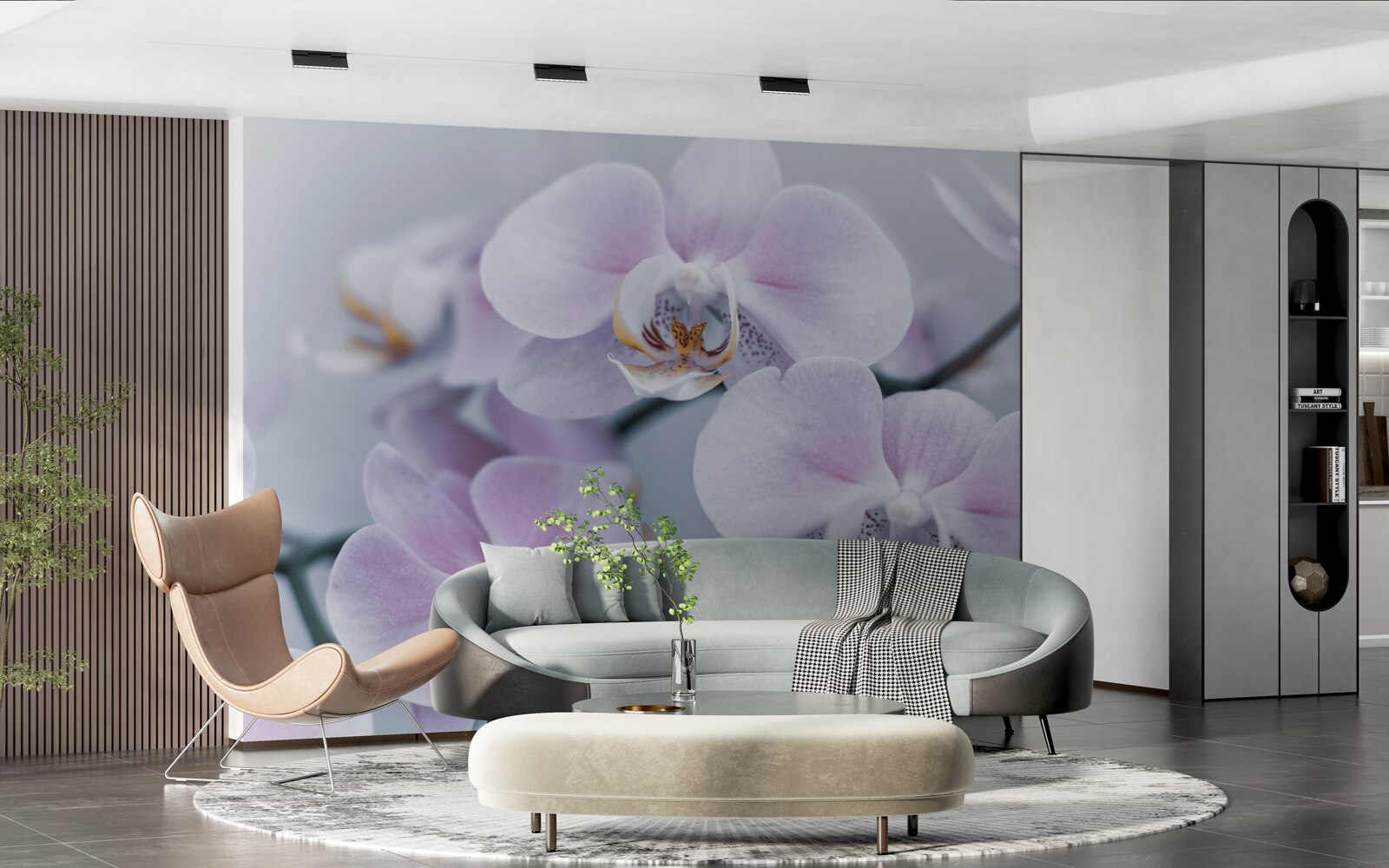 Fototapeta duże kwiaty orchidei