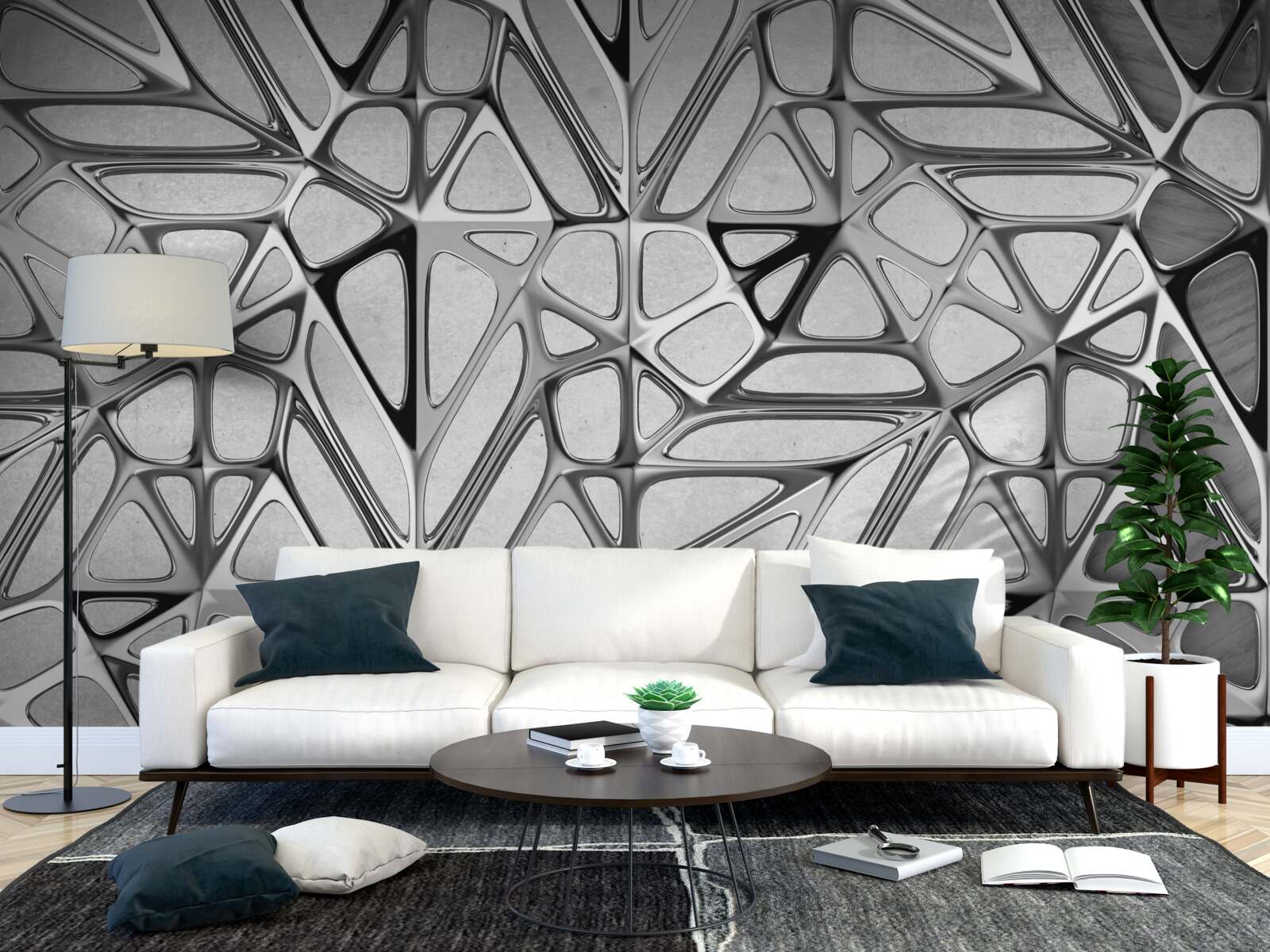 Fototapeta szara metalowa abstrakcja