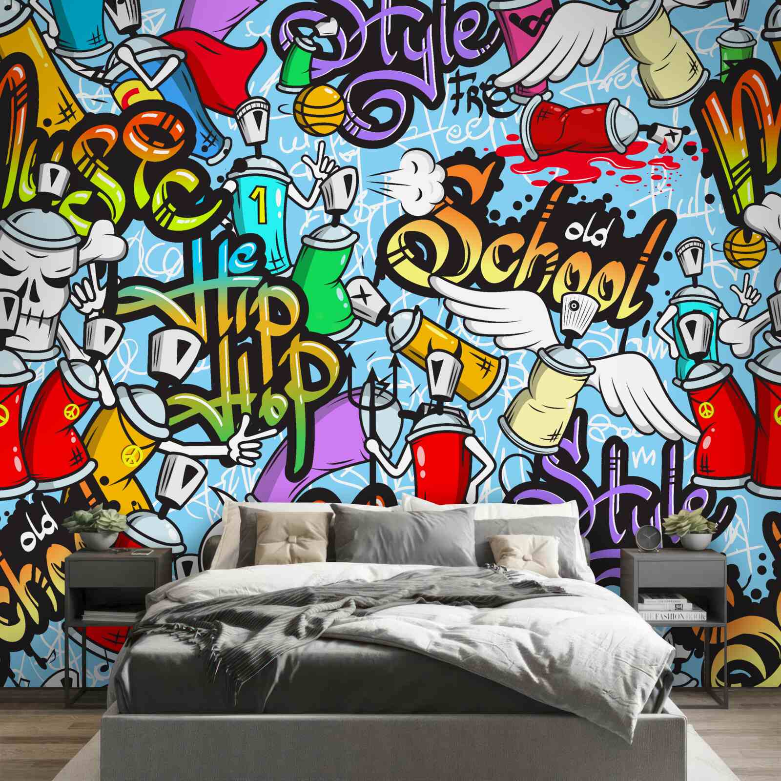 Fototapeta graffiti w różnych kolorach