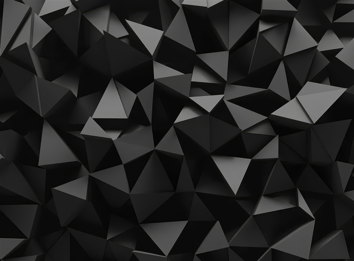 Fototapeta geometryczne kształty w kolorze czarnym