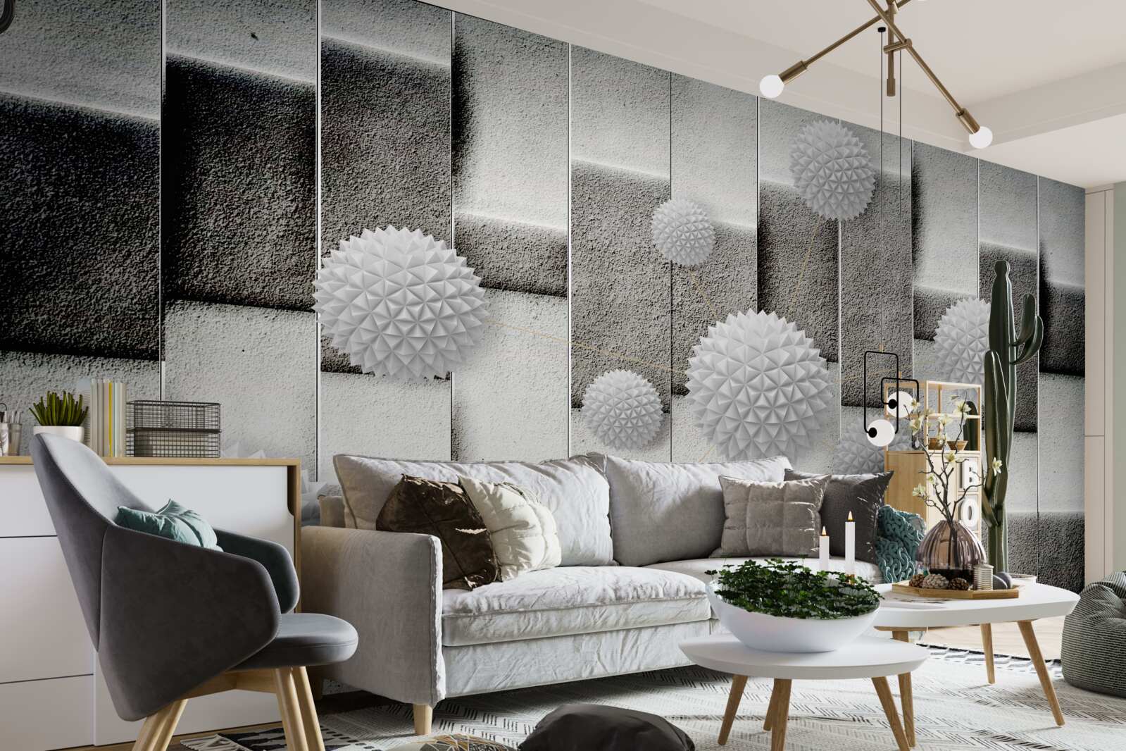Fototapeta geometria i spiczaste kształty