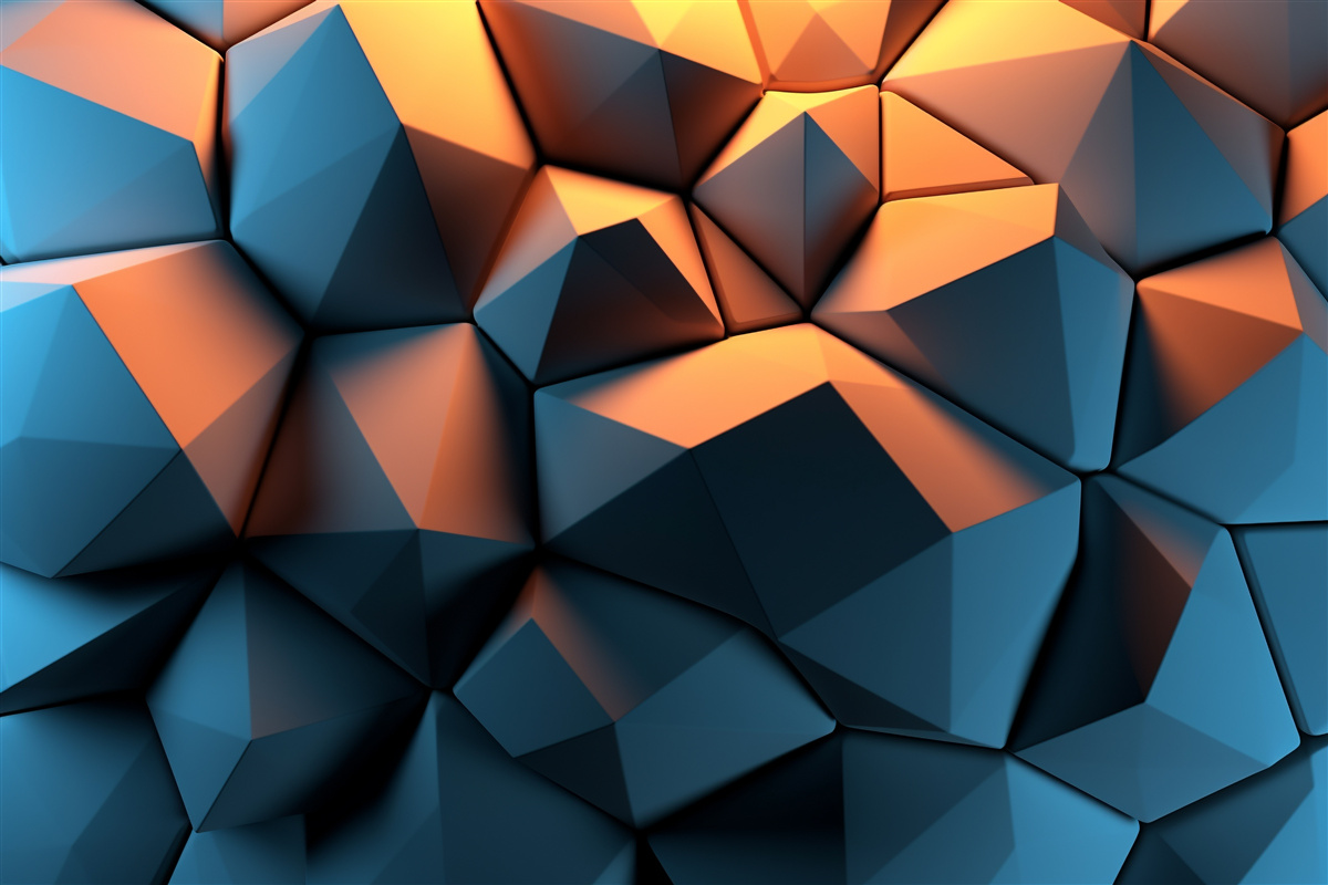 Fototapeta kształty geometryczne 3d