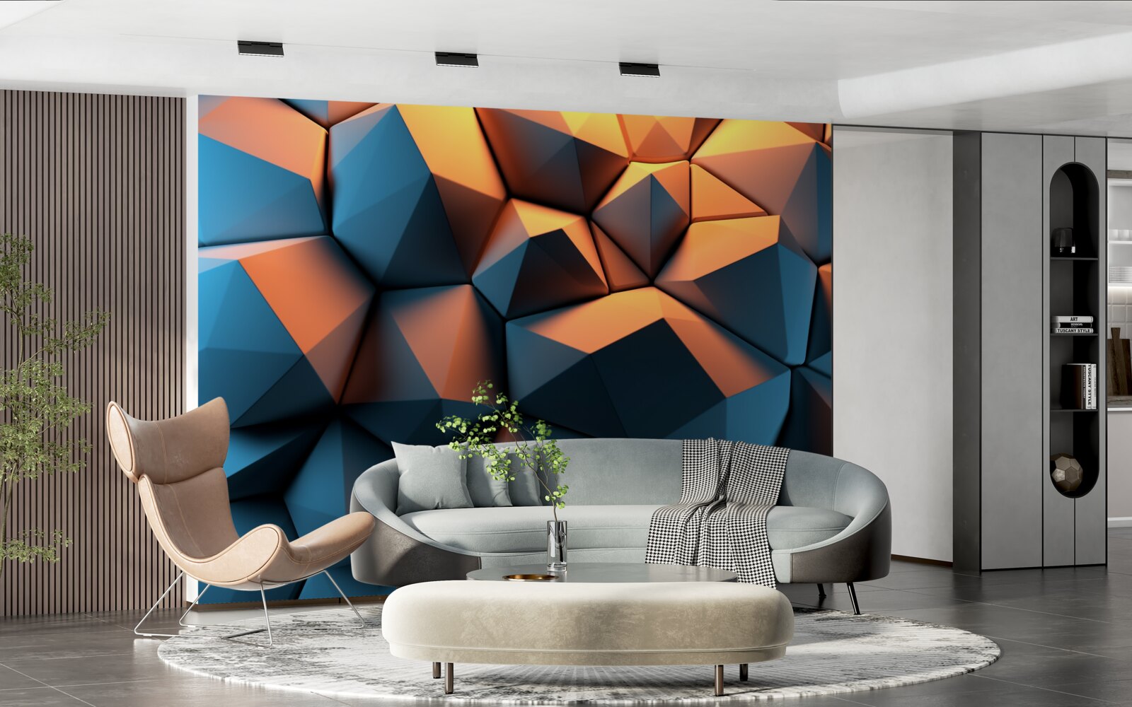 Fototapeta kształty geometryczne 3d