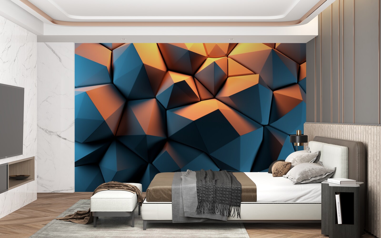 Fototapeta kształty geometryczne 3d