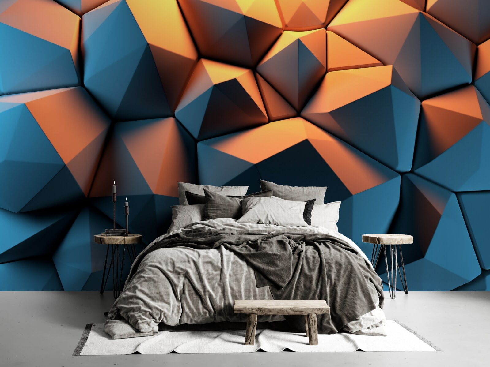Fototapeta kształty geometryczne 3d