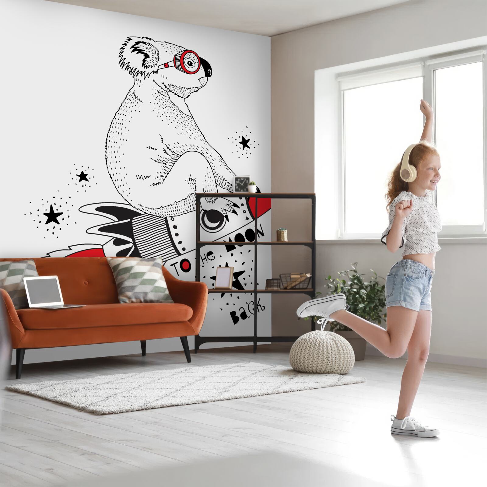 Fototapeta rakieta koala