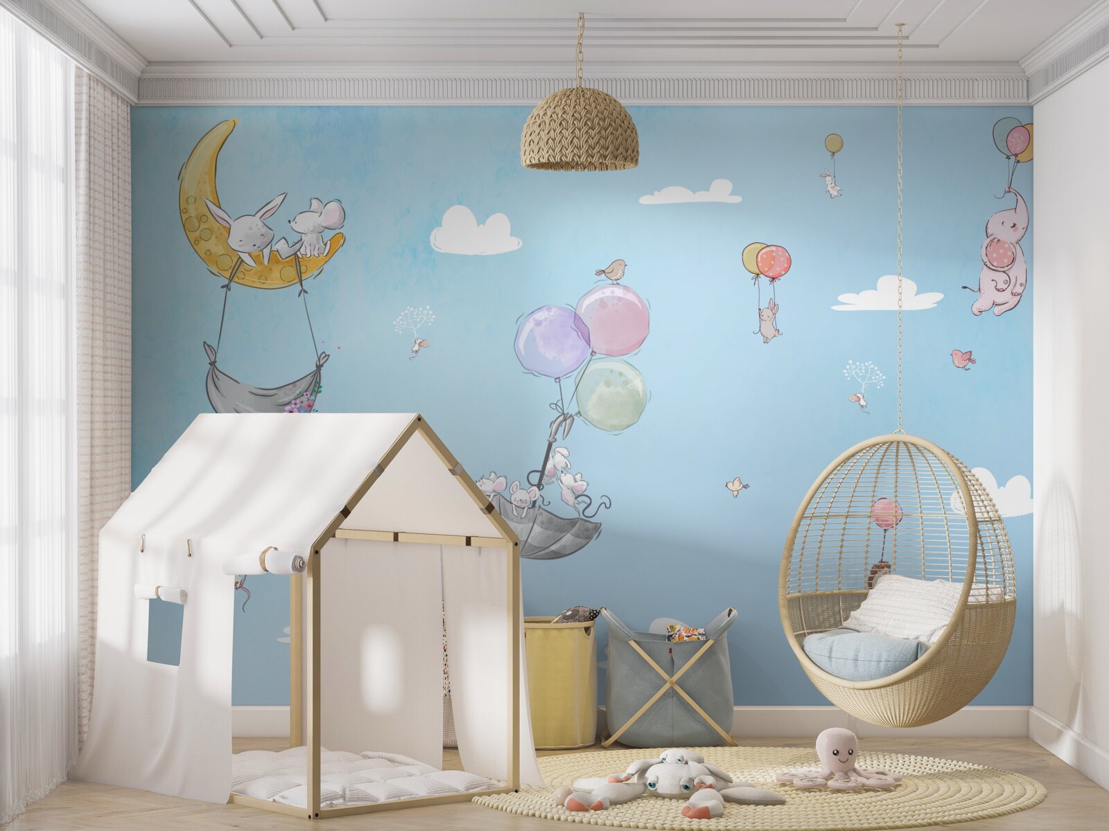 Fototapeta balony i zwierzęta