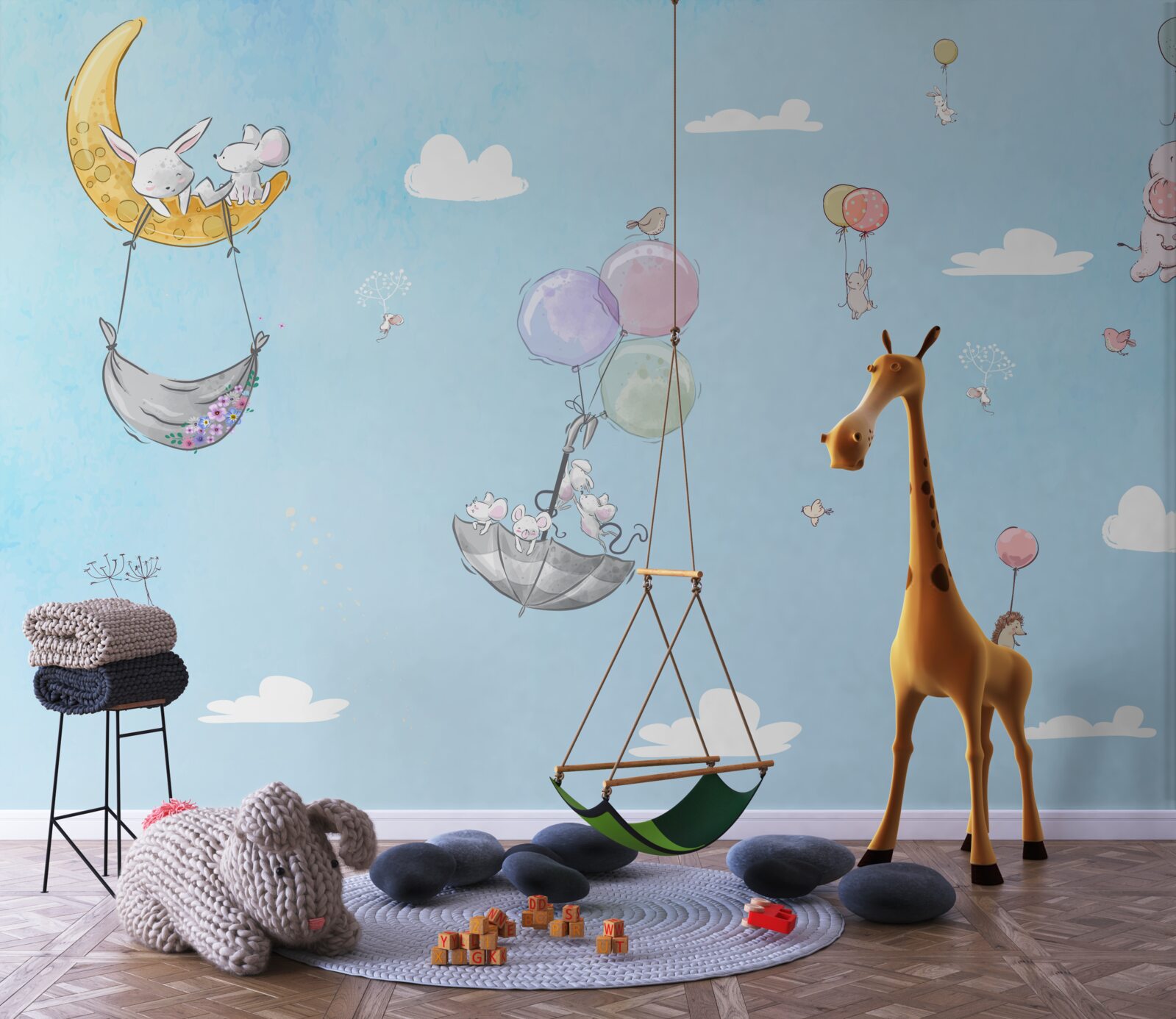Fototapeta balony i zwierzęta