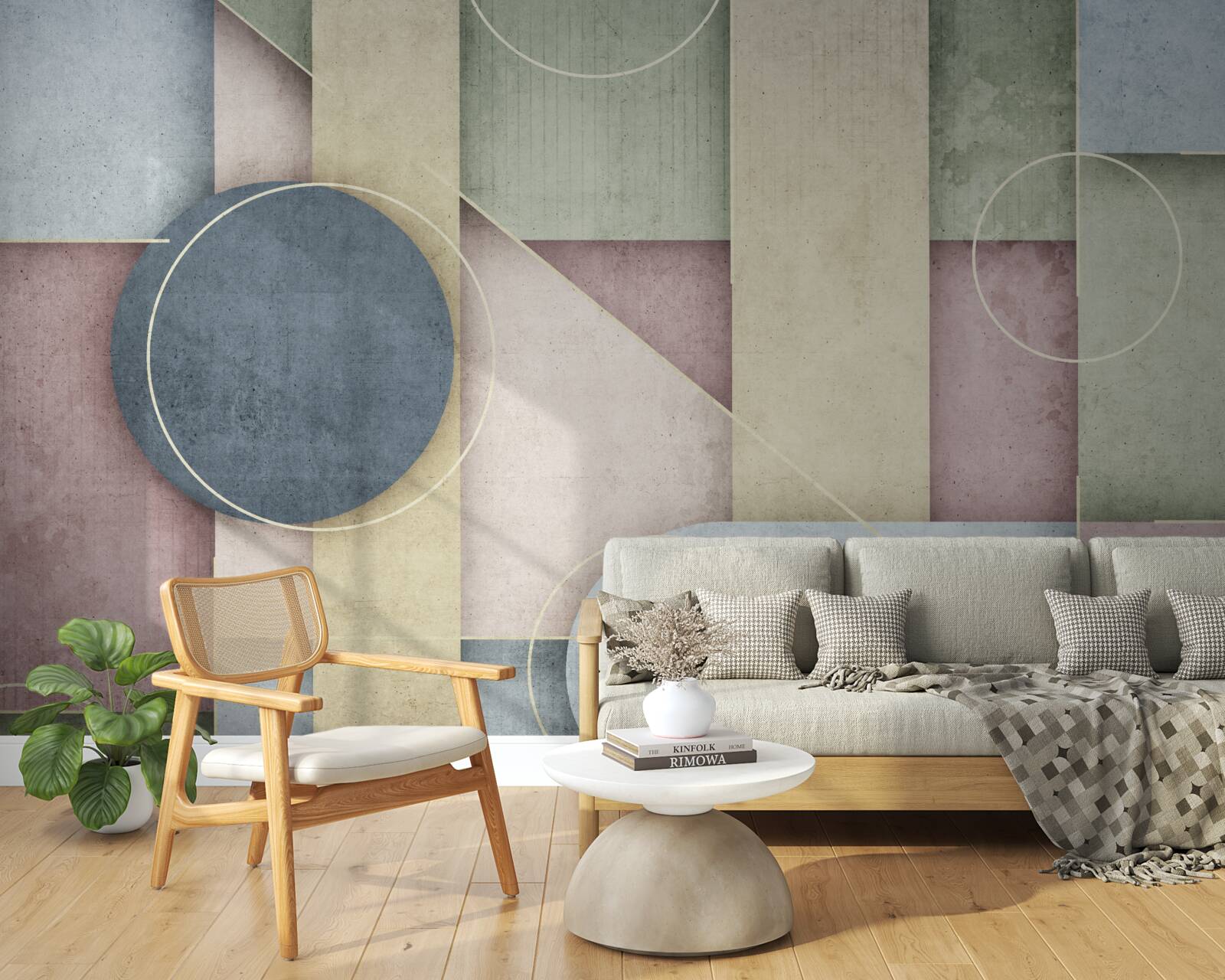 Fototapeta kompozycja z elementami geometrycznymi