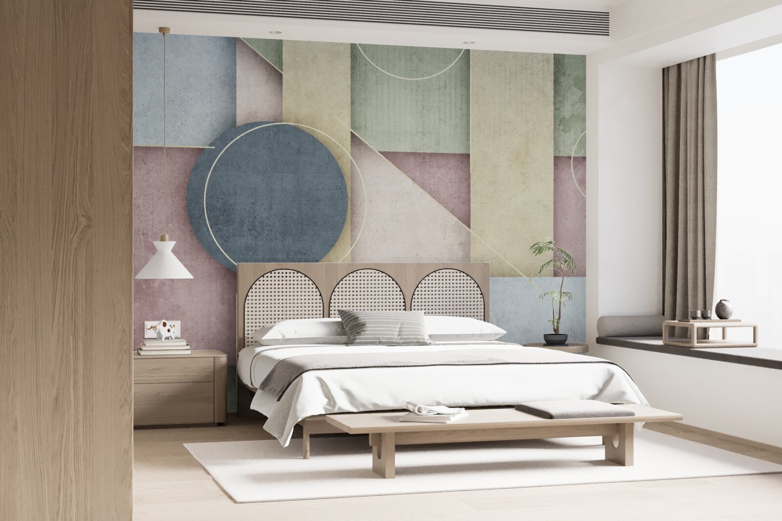 Fototapeta kompozycja z elementami geometrycznymi