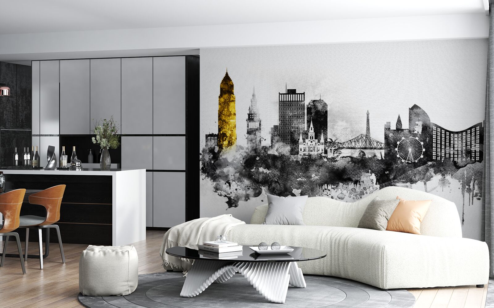 Fototapeta abstrakcja architektoniczna przestrzeni miejskiej