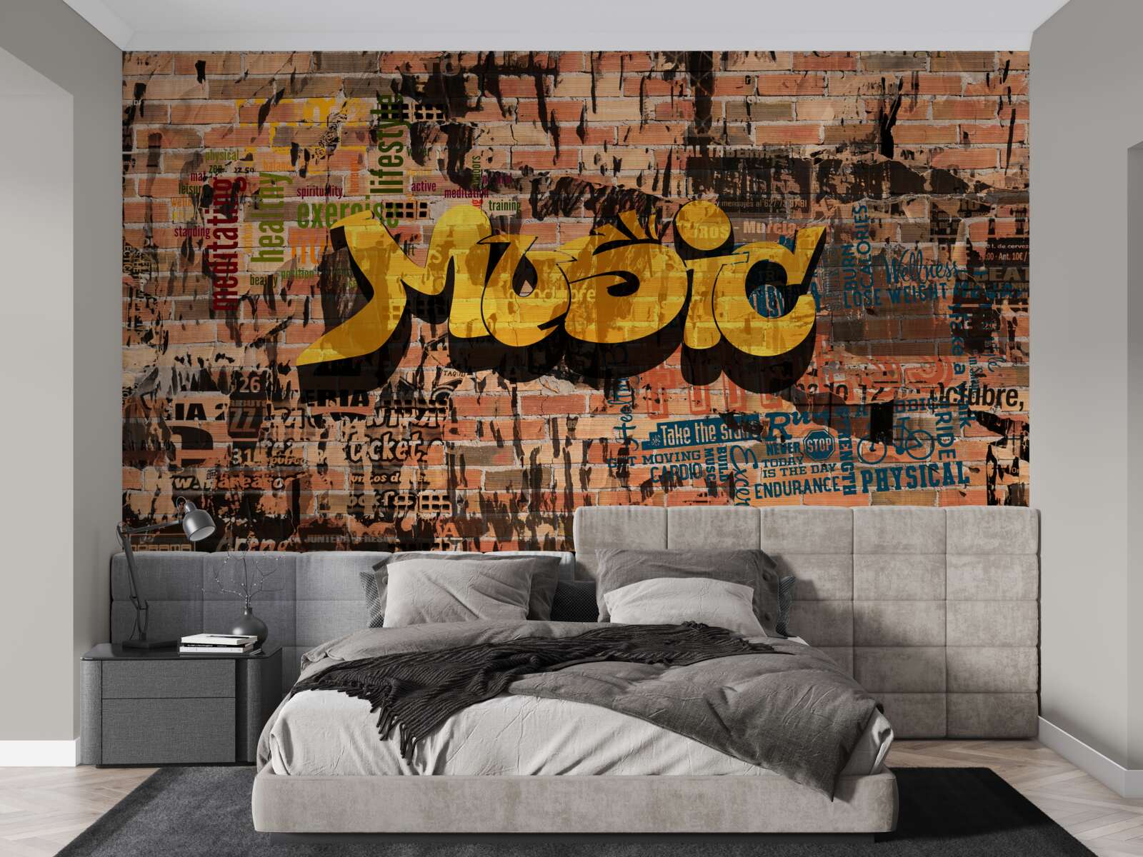 Fototapeta graffiti w dźwiękach