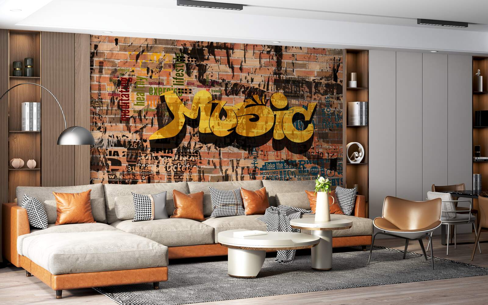 Fototapeta graffiti w dźwiękach