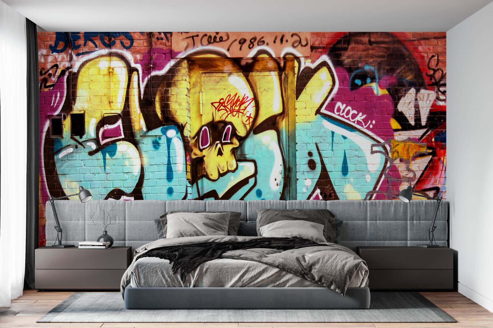 Fototapeta graffiti z jasnym napisem
