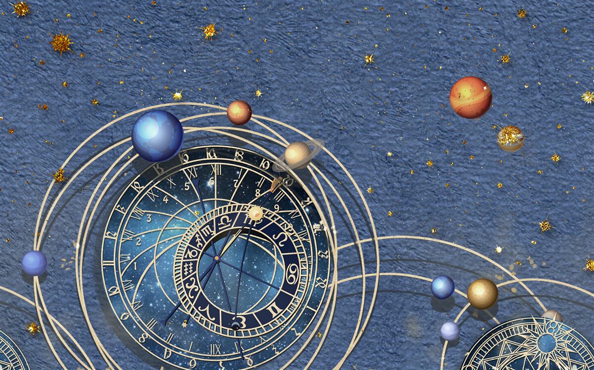 Fototapeta koncepcja ruchu planet wewnątrz galaktyki