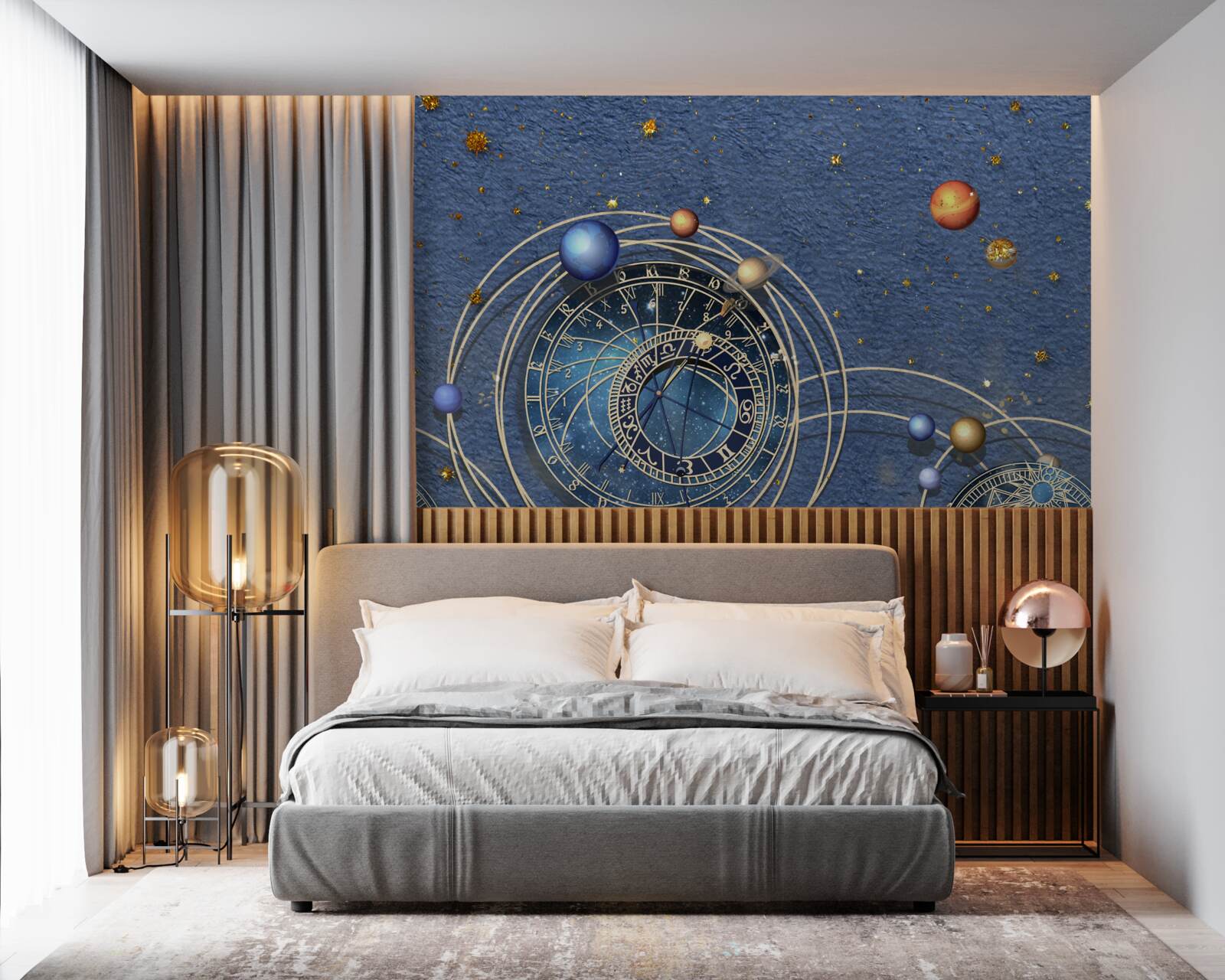 Fototapeta koncepcja ruchu planet wewnątrz galaktyki